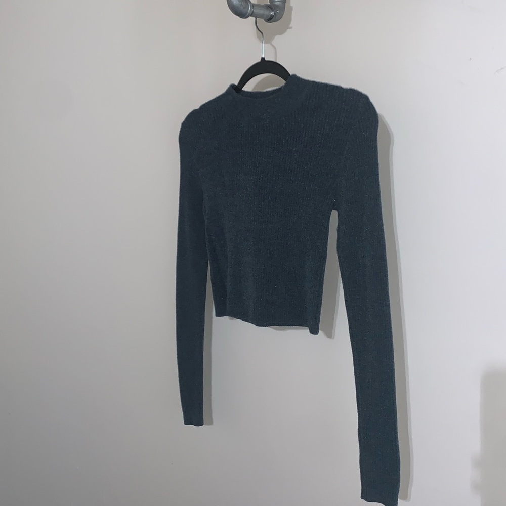 Blue long sleeve sweater